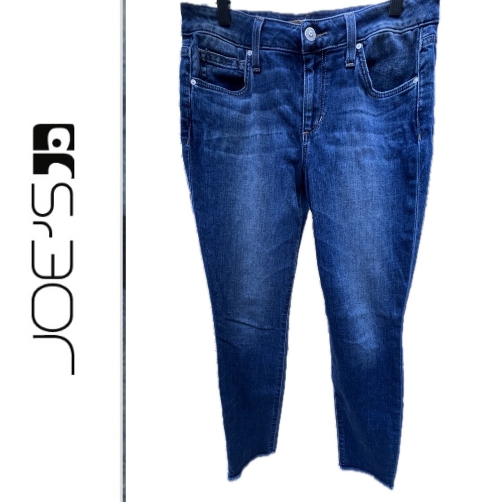 👖Stretchy Raw Hem Skinny Ankle BLANCHE Mid-Rise 28” Inseam Jeans | Joe's Jeans